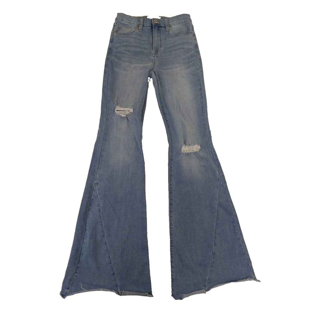 Altard State Flare Jeans Women 27 Distressed Festival Boho Festival Indie Grunge